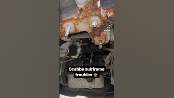 Peugeot Expert failed MOT on this badly corroded subframe.