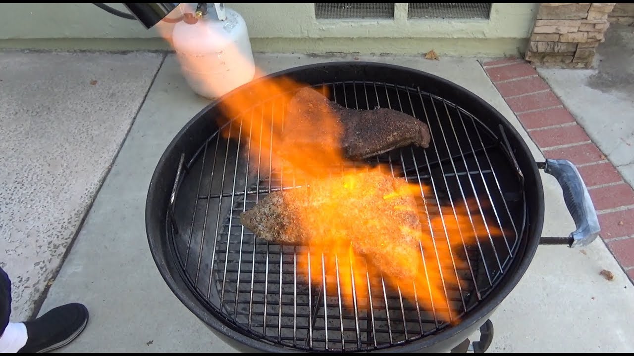 Vide Searing Budget with a Propane Torch - YouTube