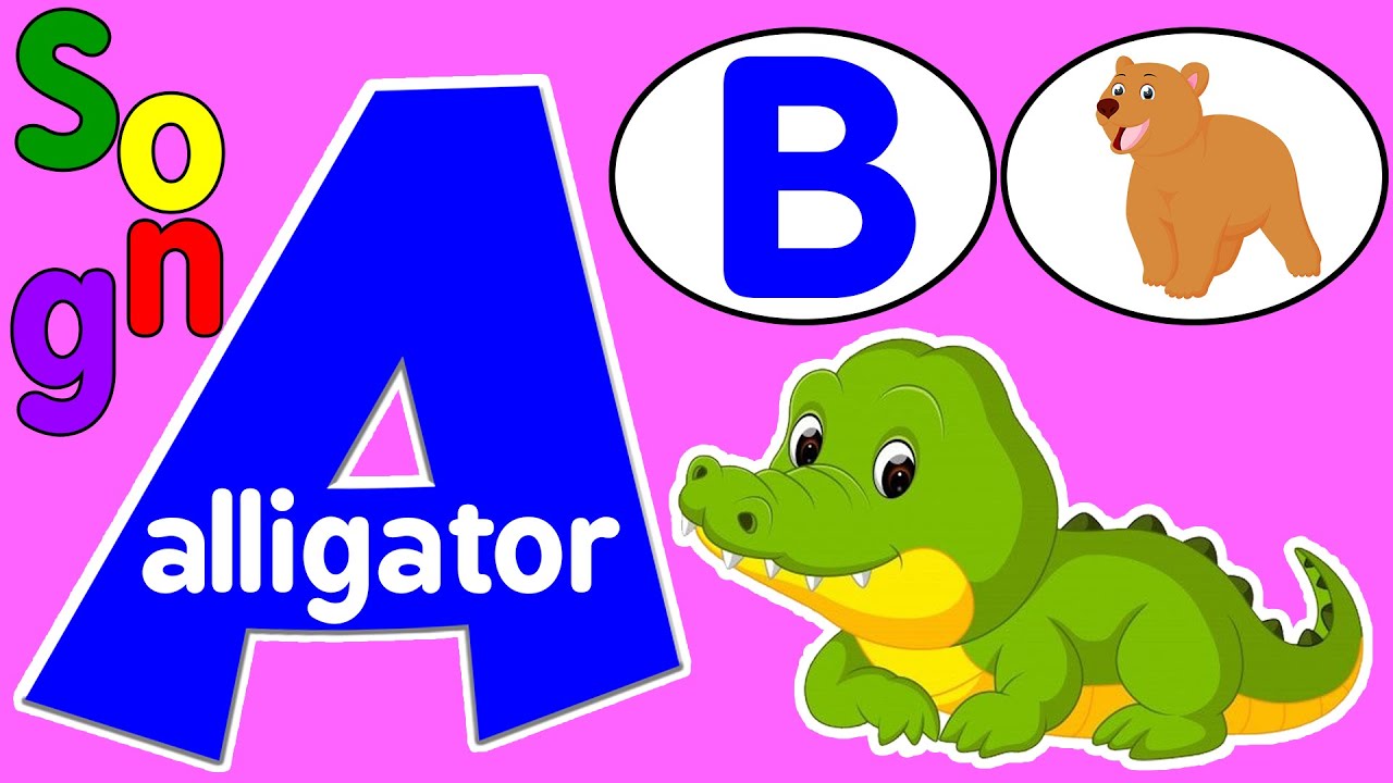 a for Alligator b for bear | abc phoncis song for toddlers | alphabet ...