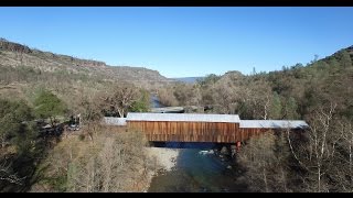 ... is a wooden covered bridge crossing butte creek, in county,
northern california. it located on honey run road at centervill...