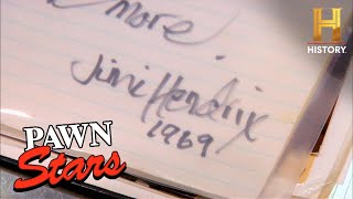 Pawn Stars: Jimi Hendrix Poem is a Fake?! (Season 3)