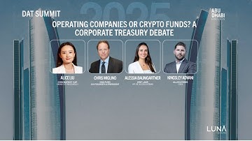 Operating Companies or Crypto Funds? A Corporate Treasury Debate | Alessia Baumgartner, DWF Labs