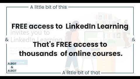 Access to LinkedIn Learning for Free (Australia)