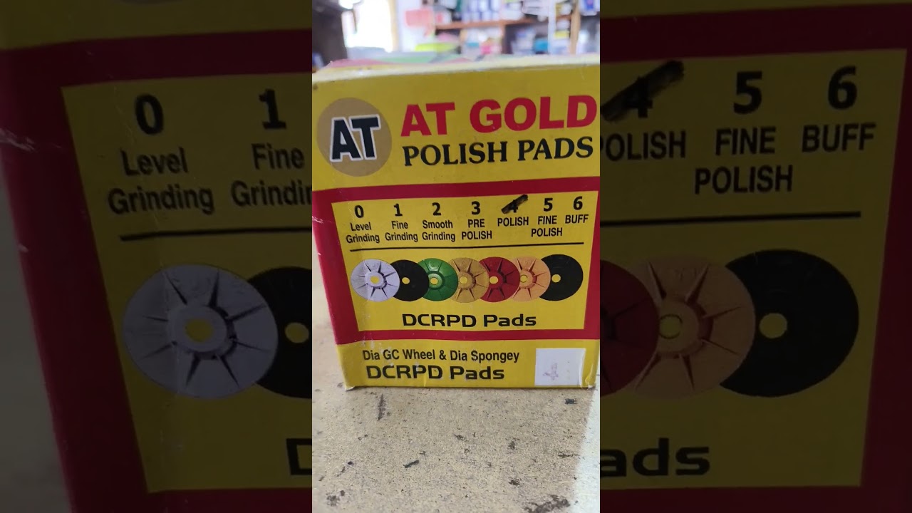 AT gold polish pads for polishing marble floor 