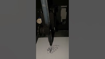ASMR Mini CNC Plotter:Satisfying Dragon line art Drawing #asmr  #diycnc #satisfying