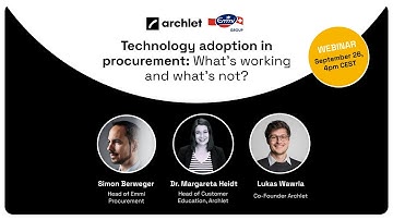 Webinar: Technology Adoption in Procurement - What