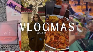 Vlogmas Week 3 | Christmas Lights, Work Happy hour, Date Night!