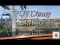 POV Disney Skyliner Ride: Hollywood Studios to Caribbean Beach Resort (4K)