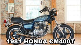 1981 HONDA CM400T LOOKS LIKE NEW! ONLY 4.8K MILES