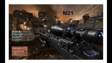 M21 nice kill feed / CALL OF DUTY 4 REMASTERED!