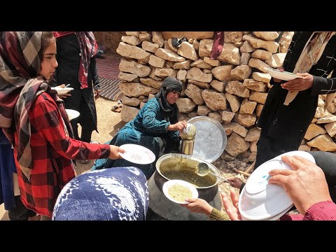 (Ash - e Reshteh) a Delicious Soup Cooked by Grandma _the nomadic lifestyle of Iran