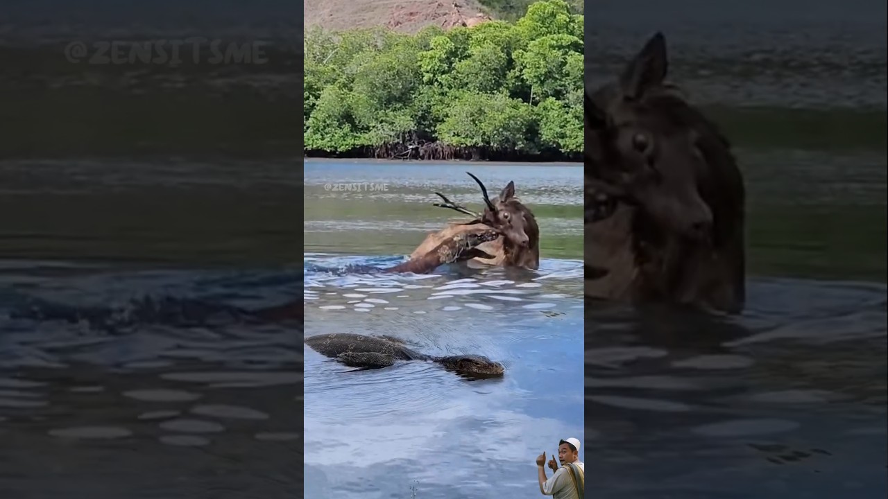 SAAT RUSA BALIK MELAWAN KOMODO‼️😱🦌