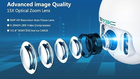 SV3C C12 5MP PTZ WiFi Camera Outdoor with 15X Optical Zoom