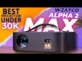 WZATCO ALPHA 2 MAX Review | Best Projector Under 30K | Automatic Projector | 4K HDR Support
