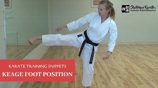 Karate Training Snippets Keage Foot Positioning