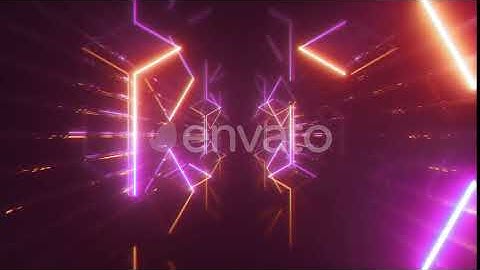 Abstract Colorful Flying in Futuristic Corridor | Motion Graphics - Envato elements
