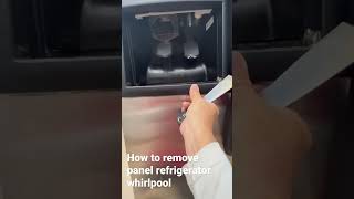 Refrigerator whirlpool repair how to remove dispenser cover