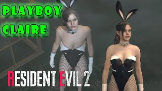 Resident Evil 2 Remake - Claire sexy playboy bunny girl
