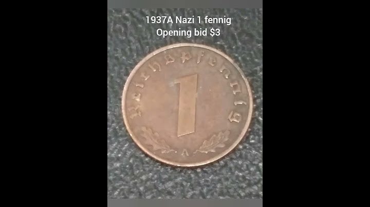 1937A Nazi 1 fennig- silent auction