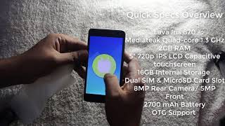 Lava Iris 870 Smartphone Unboxing & Overview screenshot 2
