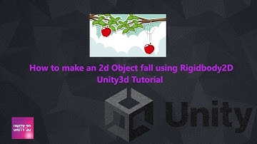 How to make an 2d Object fall using Rigidbody2d-Unity3d Tutorial