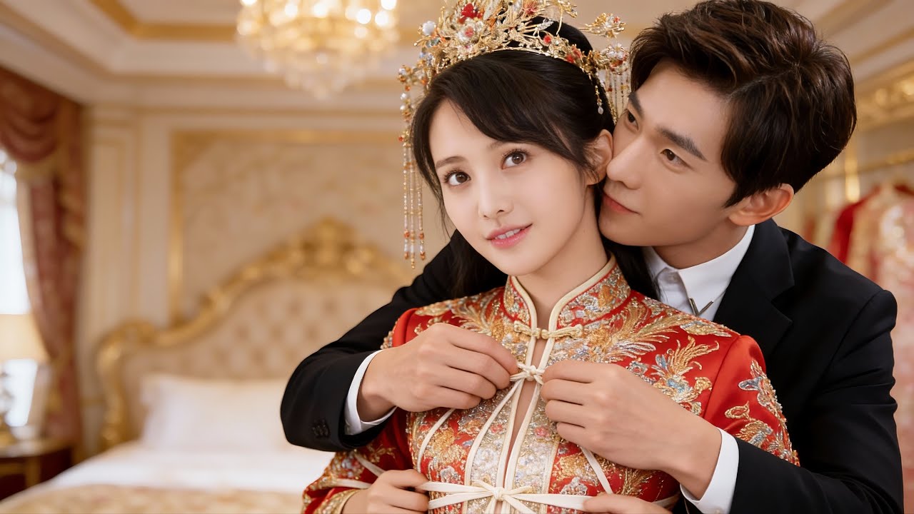 天價婚服美得晃眼，笨手笨腳穿不上，總裁親自上手帮忙，下一秒直接壓床深吻！💞