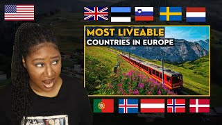 American Reacts| Top 15 European Countries with the highest quality of life