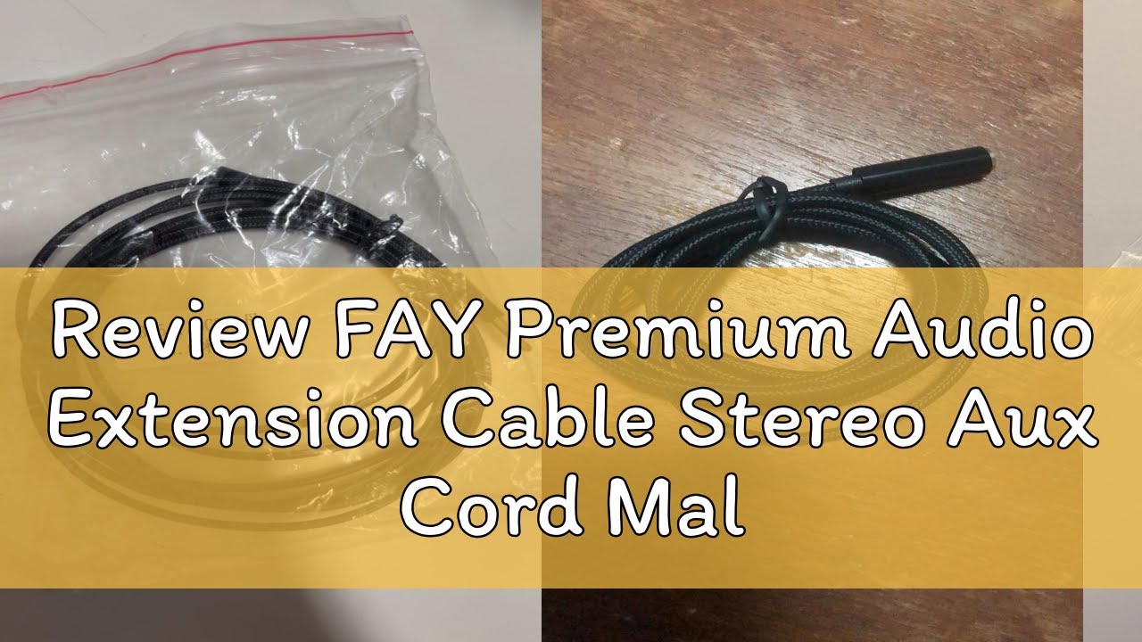 Review FAY Premium Audio Extension Cable Stereo Aux Cord Male to Female Gold Plated Plug Earphone 3
