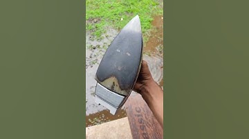 How to clean the black stain from iron box #shorts