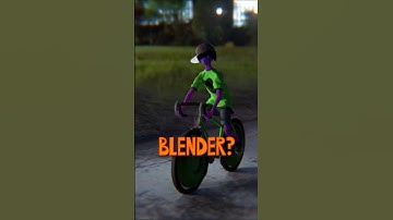 How To Ride A Bike In Blender (Part 1)  - Blender Tutorial #blender #constraints #bike #vehiclerig