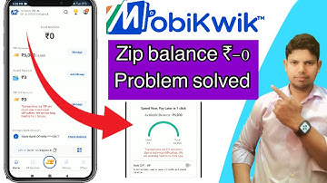 Mobikwik zip balance problem ? Mobikwik zip are down due to technical difficulties