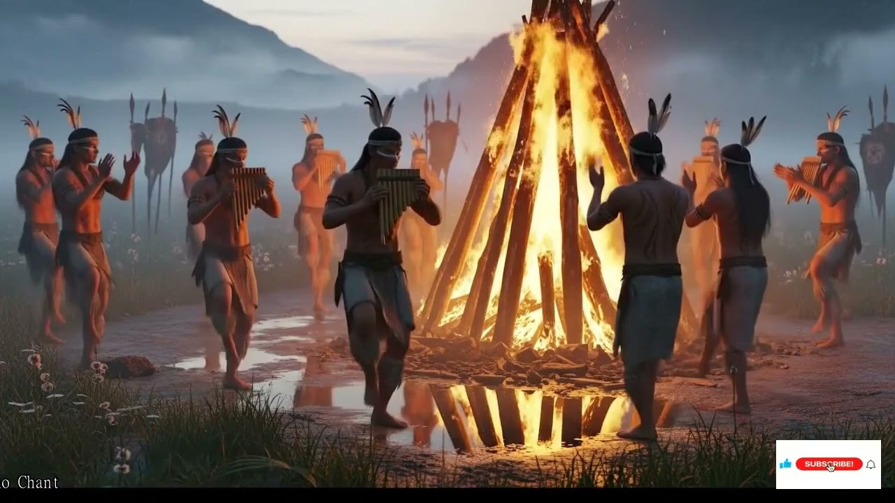 Embers Beneath The Ancestral Veil Drums Stirring Primal Currents For Deep Ritual Focus And Stillness