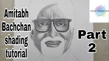 How to draw Amitabh Bachchan step by step🔥part-2