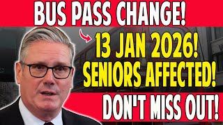 UK Bus Pass Changes Start 13 January 2026 – What Every Over-60 Needs to Know