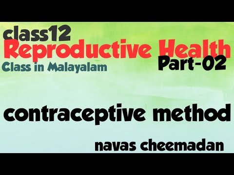 Reproductive Health class 12 in malayalam (Part-2)-Contraceptive method-Natural method