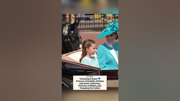 Kate Middleton and Princess Charlotte Attend Trooping the Colour