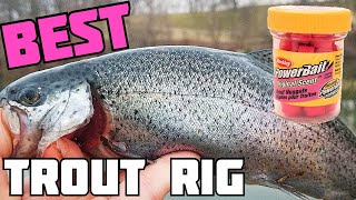 BEST Powerbait Trout Rig/Setup  Rainbow trout fishing for stocked