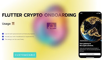 💰 A Stunning Onboarding Screen for Crypto App with Flutter