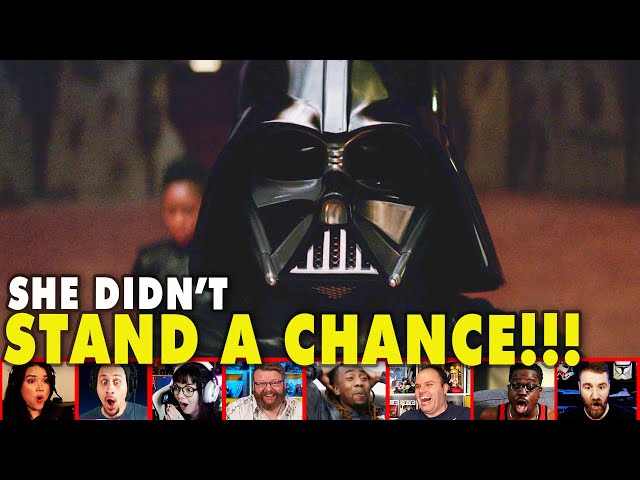 Reactors Reaction To Reva Challenging Darth Vader On Obi Wan Kenobi Episode 5 | Mixed Reactions class=