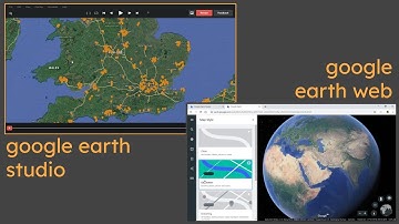 Google Earth Studio versus Earth Web for 3D Areas and Map Styles