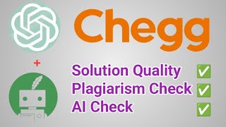 Chegg New Way to Answer a Question , plagiarism check , AI check solution #chatgpt #cheggindia