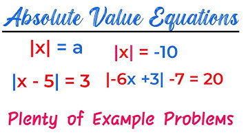 How To Solve Absolute Value Equations, Basic Introduction, Algebra | mathematics