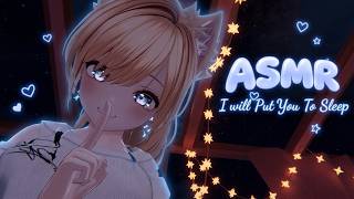 ASMR Catgirl Put You To Sleep [Sniff, Ear Cleaning, Tapping]
