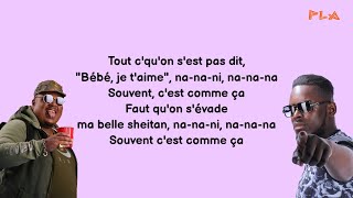 Video thumbnail of "Naza - C'est comme ça ft Keblack (Paroles Lyrics)"