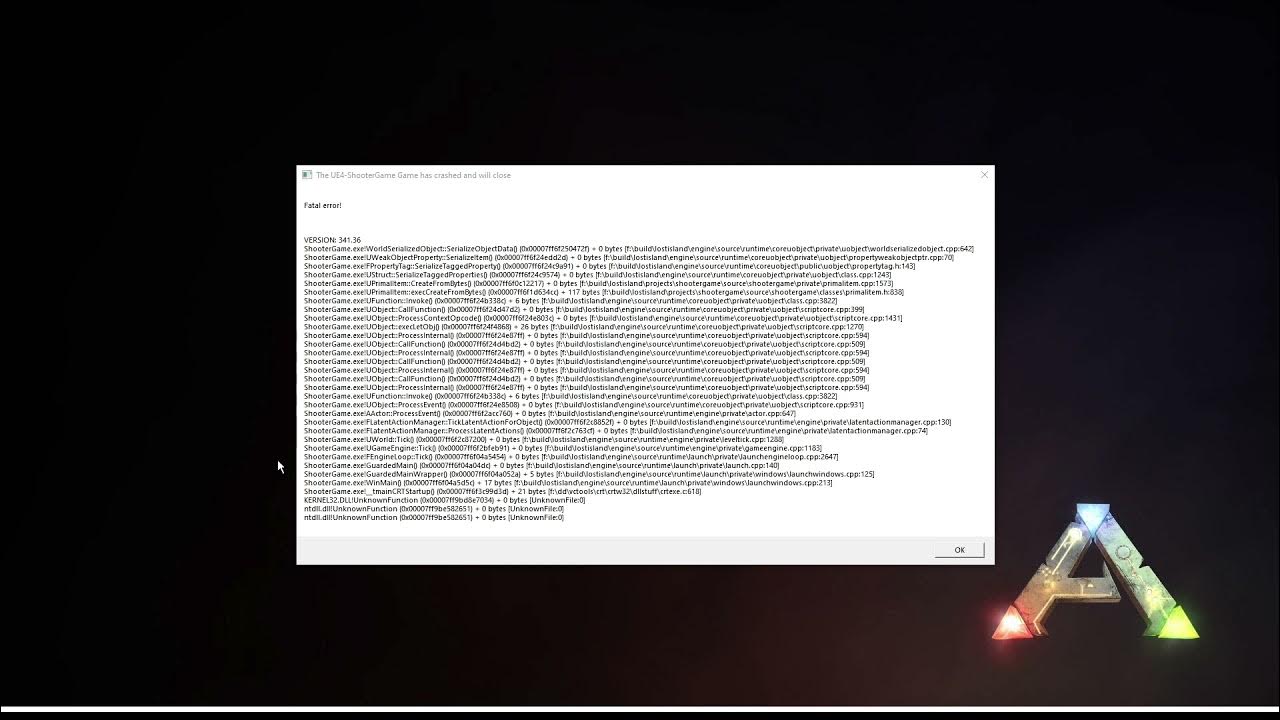 Lowlevelfatalerror file unknown line 684. Ошибка арк. арк фатал. ошибка при запуске apex unknown file version. lowlevelfatalerror line 4075.