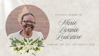 Celebration of life of Marie Livanie Louisaire