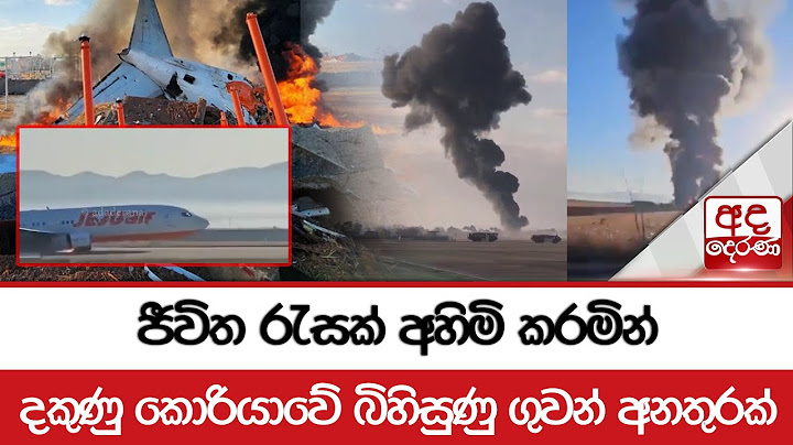 ජීවිත රැසක් අහිමි කරමින් දකුණු කොරියාවේ බිහිසුණු ගුවන් අනතුරක්