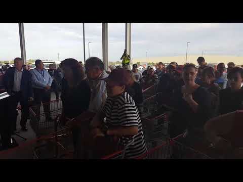 Shoppers file into Costco Ipswich