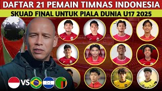Download Lagu RESMI BAWA 4 PEMAIN DIASPORA INILAH DAFTAR 21 PEMAIN TIMNAS U17 INDONESIA UNTUK PIALA DUNIA U17 2025 MP3 Download Lagu RESMI BAWA 4 PEMAIN DIASPORA INILAH DAFTAR 21 PEMAIN TIMNAS U17 INDONESIA UNTUK PIALA DUNIA U17 2025 MP3