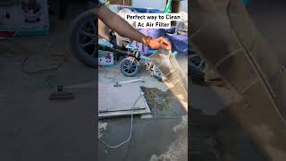 Perfect way to clean AC air Filter #shorts #acrepair #acservice